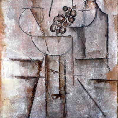 Peinture Eliette Raisin Et Cruche